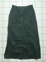 ◇ Θ 無印良品 MUJI コットンロングスカート ブラック系 S レディース E  【1602190010396】