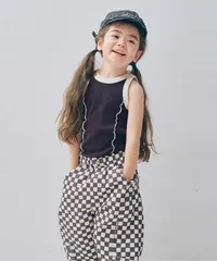 p.premier 配色メロウリブタンクトップ　p210016