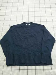 ◇ Θ アメリカンホリック AMERICAN HOLIC クルーネックニット ネイビー L レディース E  【1602190011379】