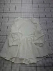 ◇ Θ オペークドットクリップ OPAQUE.CLIP ペプラムデザイントップス ホワイト系 M レディース E  【1602190011331】