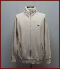 ラコステ / アイボリー ジップアップ ジャケット / 95 サイズ / グッドポーズ ヴィンテージ (H-5)