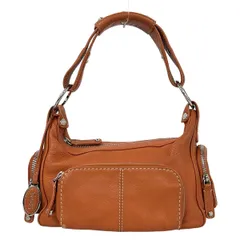 TOD'S(トッズ) ショルダーバッグ - オレンジ レザー