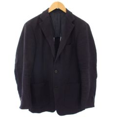 ユニバーサル ランゲージ UNIVERSAL LANGUAGE Vitale Barberis Canonico カノニコ生地 テーラードジャケット シングル 背抜き 46-6Drop 紺 /TK