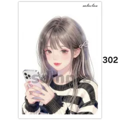 オリジナル人物ステッカー【302】