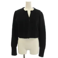 マルティニーク martinique モヘヤ混 ニット カーディガン ジャケット F 黒 ブラック A0343KCD356 /☆G