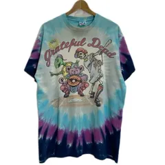 LIQUID BLUE　GRATEFUL DEAD　バンT　Tシャツ　90s vintage　90年代　(C)1994 GDP Inc,　半袖　カットソー　トップス　クルーネック　プリント　バンドロゴ　ダンシングベア　タイダイ　オーバーサイズ　古着　/1107
