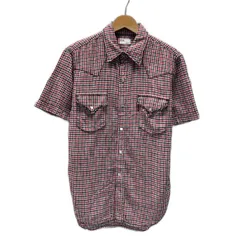 Levi's RED TAB　チェックシャツ　半袖　シャツ　トップス　レギュラーカラー　胸ポケット　赤タブ　スモールe　アメカジ　カジュアル　古着　/1126