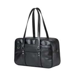 【在庫処分】スクールバッグ 合皮 スクバ 女子 高校生 学生 JK 制服 鞄 PU 大容量 茶色 黒 通学