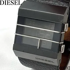 稼働品 Working item ディーゼル DIESEL 腕時計 メンズ Mens クォーツ Quartz DZ7070 ブラック シルバー スクエア 3段デジタル レトロ デザイナーズウォッチ ファッション 希少 0073