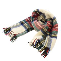 ツイードミル TWEEDMILL マフラー ストール チェック柄 ウール マルチカラー /TK