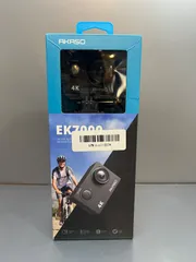 【未使用に近い】AKASO / アカソ　4Kアクションカメラ EK7000 4K 2000万画素 40M防水 Wi-Fi  170度広角レンズ リモコン付き  ウェアラブルカメラ