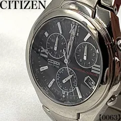 稼働品 Working item シチズン CITIZEN アテッサ ATTESA エコドライブ 腕時計 メンズ Mens クォーツ Quartz E810-H25535 チタン クロノグラフ パーペチュアルカレンダー アラーム 0063