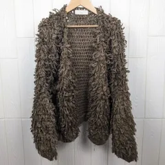 B:MING by BEAMS　ビーミングバイビームス　フリンジ　ルーズニット カーディガン　ブラウン