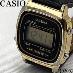 稼働品 Working item カシオ CASIO 腕時計 レディース Ladies クォーツ Quartz LA670W ゴールド ブラック プリセットタイマー デジタル ウォッチ レトロ チープカシオ チプカシ カジュアル ビジネス ギフト 0203