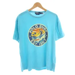 ポロ バイ ラルフローレン Polo by Ralph Lauren CLASSIC FIT Tシャツ カットソー グラフィックプリント 半袖 M 水色 ライトブルー /YM