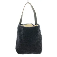 テンベア TEMBEA ショルダーバッグ ワンハンドルバッグ ボア レザー 紺 ネイビー 黒 ブラック /YT