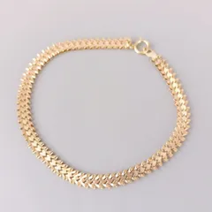 18金 K18 男女兼用 造幣局 デザインブレス 3.55ｇ 18㎝ Z250