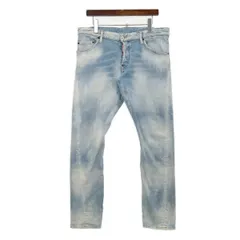 DSQUARED2 ディースクエアード 22SS Sexy Twist Jean デニムパンツ ジーンズ S74LB1064 S30663 ストレッチパンツ ダメージ加工 メンズ サイズ50 ライトブルー系 ボトムス DM18233■