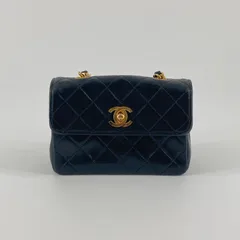 CHANEL（シャネル）　ミニミニ　マトラッセ　ラムスキン　チェーン　ショルダー　バッグ　1番台　ブラック