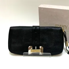 🌟5/10まで🌟大口店完全閉店SALE🌟＊JIMMY CHOO＊ブラックレザー 長財布　☽