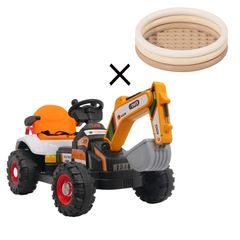 誕生日プレゼント】電動乗用ショベルカー 可動アーム&バケット 乗用