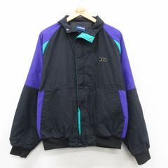 XL/古着 長袖 ハーフジップ ナイロン ジャケット アノラック パーカー