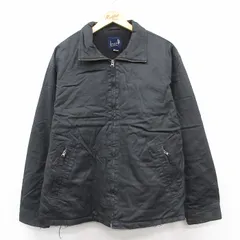 L/古着 ギャップ GAP 長袖 ジャケット メンズ 00年代 00s コットン 黒 内側フリース 26jan19