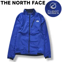 【美品】 ノースフェイス THE NORTH FACE フライトシリーズ FLIGHT SERIES ナイロン ジャケット ジップアップ ウィンドブレーカー XS ブルー アウトドア ウェア タウンユース レジャー メンズ