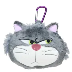 シンデレラ ミニポーチ カラビナ付きぬいぐるみファスナーマスコット ルシファー ディズニーキャット ぬいぐるみポーチ 小物入れ かわいい キャラクター グッズ 