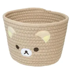 リラックマ 卓上収納 ロープバスケット Sサイズ サンエックス 小物入れ 収納ケース キャラクター グッズ 