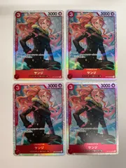 N079[PK]Y4292(カード) サンジ OP10-005 SR 4枚セット やや傷や汚れあり 3/6出品