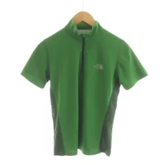 ザノースフェイス THE NORTH FACE カットソー 半袖 ハーフジップ ハイネック M 緑 グリーン /RR