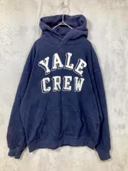 GLOBAL WORK グローバルワーク YALE スウェットフーディ プルオーバー パーカー sizeS/紺 ■■メンズ