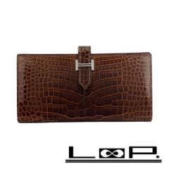 エルメス □中古□ ベアン 二つ折り 長財布 ウォレット クシュベル