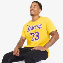 【送料無料・匿名配送】Nike ナイキ NBA レイカーズ レブロン 公式 Tシャツ 23番 黄 新品 正規品