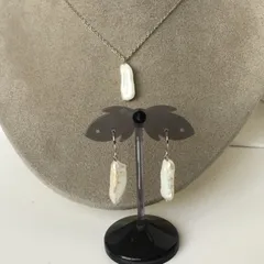 セット★ペンダント＆ピアス★ハンドメイド★パールネックレス★ファッション★デザイン★ネックレス★パールピアス