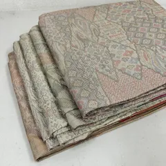 大島紬 着物 正絹 5着 着物まとめ売り リメイク材料 m-1030