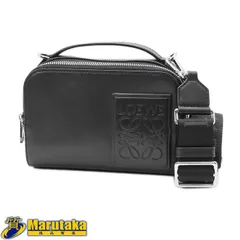 【ロエベ アナグラム カメラバッグ ミニ】ブラック 2WAY クロスボディ ショルダーバッグ ハンドバッグ ミニバッグ ユニセックス LOEWE 中古 逸品質屋 丸高 甲子園店 人気 ブランド 高級 26k78-3