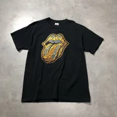 GQ4903◇The Roling Stones : 90's USA 97-98 TOUR TEE◇L◇黒 ヴィンテージ ローリングストーンズ