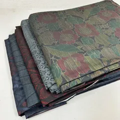 大島紬 着物 正絹 5着 着物まとめ売り リメイク材料 m-1033