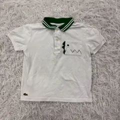 LACOSTE ラコステ コットン100% キッズ 半袖ポロシャツ 116cm パッチポケットBOYSポロシャツ Crocodile Pocket