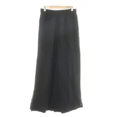 ジャーナルスタンダードレサージュ journal standard L'essage 23SS ヴィスリネンイージーパンツ ワイド 麻混 ウエストゴム 38 黒 ブラック 23030370011010 /RR