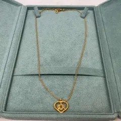 【塩】Christian Dior クリスチャンディオール ネックレス 旧ロゴ ハート【22912SK】C06