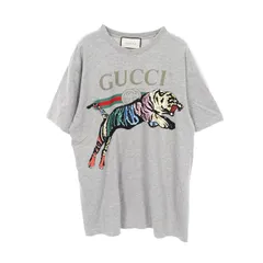 グッチ GUCCI カットソー タイガー コットン Tシャツ ユニセックス Used Aのサムネイル