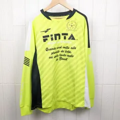 FINTA   フィンタ　サッカー・フットサルウェア　長袖　プラクティスシャツ　蛍光イエロー　Oサイズのサムネイル