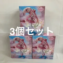未開封 初音ミク 桜ミク AMP+ 桜ドレス フィギュア 3個セット SF3298 c107