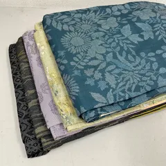 大島紬 着物 正絹 5着 着物まとめ売り リメイク材料 m-1039