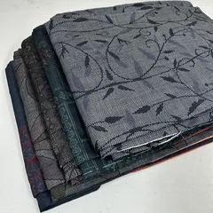 大島紬 着物 正絹 5着 着物まとめ売り リメイク材料 m-1041