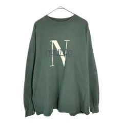 90年代 USA製 NAUTICA ノーティカ 長袖Ｔシャツ グリーン(メンズ XL)中古 古着 X4374