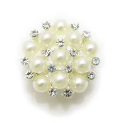 帯留め 花 パール 真珠 フラワー ラインストーン 着物アクセサリー 和小物 浴衣 帯どめ 帯飾り JS10063